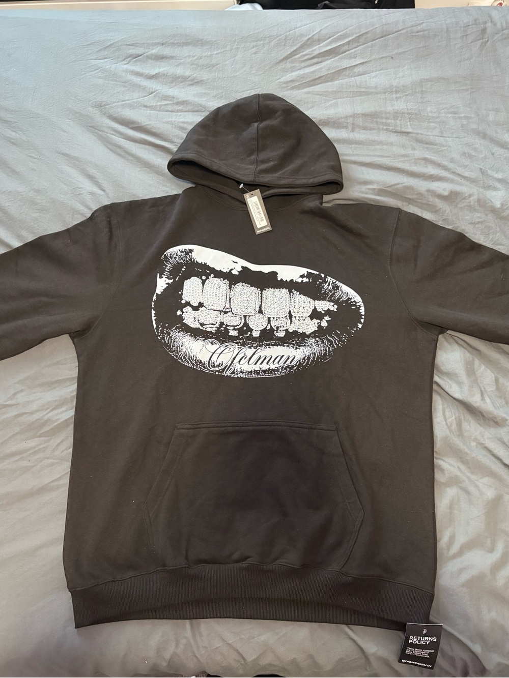 Coleman Graphic Black Crewneck Hoodie